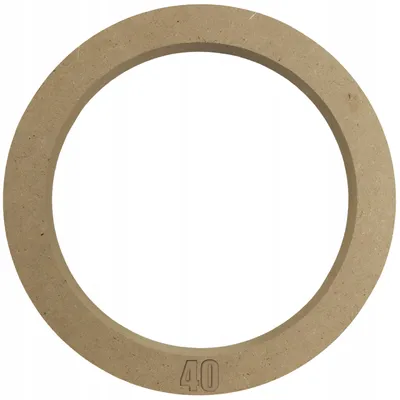 Produktbild von Bastelring 40cm Runder Keilrahmen für Leinwand – Massiver MDF Dekoring für Makramee & Traumfänger