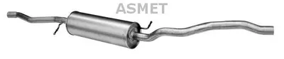 Produktbild von ASMET 19.033 Mittelschalldämpfer Schalldämpfer für VW SHARAN (7M8, 7M9, 7M6) für FORD GALAXY (WGR) für SEAT Alhambra (7V8, 7V9)