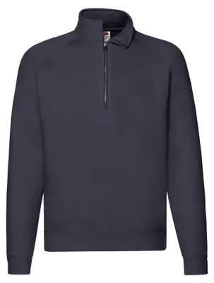 Immagine prodotto di Fruit of the Loom - Felpa "Premium" con zip corta per uomo/donna Unisex Maniche raglan LT2194 (L) (blu navy)