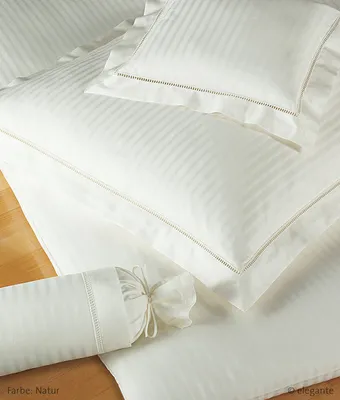 Produktbild von elegante Mako-Satin White House 2280 Farbe Weiss 80/80 155/220 cm