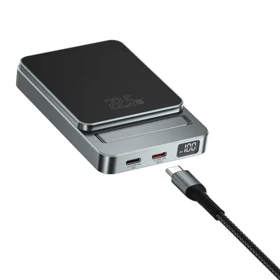Obrázok produktu pre 4smarts 540710, 5000 mAh, Lítium polymér (lipo), Adaptive Fast Charging, Power Delivery, Quick Charge 3.0, SuperCharge, Bezdrôtové nabíjanie, 22,5 W, Šedá