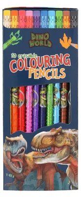 Obrázek produktu pro Dino World Stíratelné barevné tužky