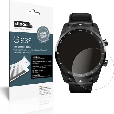 Produktbild von 2x Schutzfolie für TicWatch Pro S matt - Anti-Shock 9H Folie dipos Glass Kunststoffglas