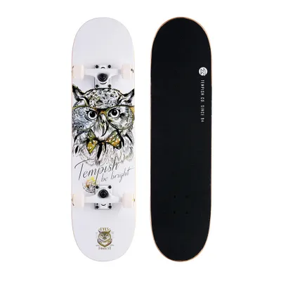 Zdjęcie produktu dla Deskorolka Tempish GOLDEN OWL 31 x 8 cali drewno biały/czarny