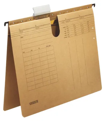 Produktbild von Hängehefter A4 kaufm. Heftung 230g/qm Karton naturbraun Packung mit 50 Stück