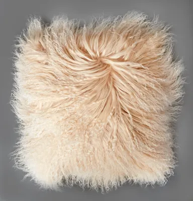 Produktbild von Tibetlamm Kissen Kissenbezug (ohne Inlet) JYB03 Hell Beige (Tops) 40x40cm