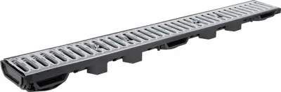 Image de DRAINAGE LIGNEUX Gouttière A15, grille métallique H55