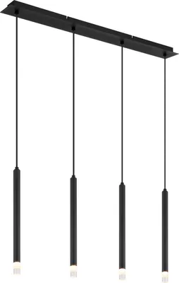 Produktbild von GLOBO 15629-4 RYAN Hängeleuchte Metall schwarz matt, 4x G9 LED