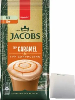 Produktbild von Jacobs Cappuccino Caramel (360g Packung) + usy Block