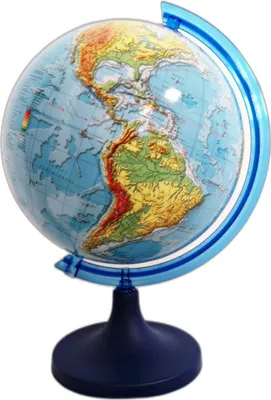 Image de Zachem Physical Globe 3D 25 Cm - Carte du monde, étude de la géographie