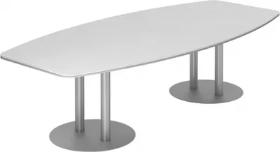 Produktbild von HAMMERBACHER Hammerbacher Konferenztisch KT28S 2.800 x 1.300 mm (B x H) Farbe der Tischplatte: weiß