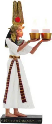 Produktbild von Doppel Kerzenständer Ägypterin 31cm