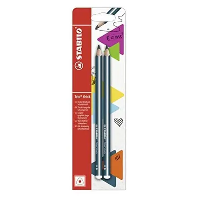 Produktbild von STABILO Trio dick Bleistift petrolHB 2er BL
