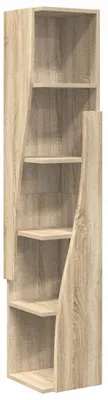 Image de vidaXL Armoire d'angle, 27,5 x 27 x 140 cm, panneaux de particules, imitation chêne Sonoma
