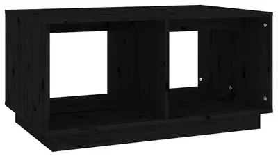 Obrázek produktu pro vidaXL Konferenční stolek černý 80x50x40 cm Masivní borovicové dřevo