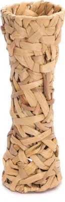 Produktbild von NATUR DEKO VASE "MALIDA" | Wasserhyazinthe, 40 cm | Geflochtene Vase