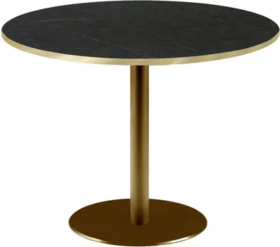 Produktbild von Runder Tisch Ø 120 cm Rom Bistro schwarzer Stein