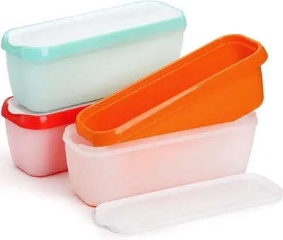 Produktbild von Eisfachset aus 3 Eisbehältern, 1,5 Liter Eisbehälter für Eis, selbstgemachte Eisbecher mit Deckel, Tiefkühlbehälter für Sorbet, Tiefkühlbehälter, BPA-frei