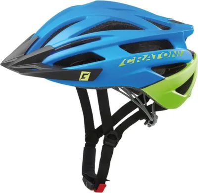 Image de CRATONI casque de vélo MTB Agravic bleu/citron vert mat