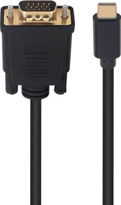 Image de Câble Ewent EC1052 USB-C vers VGA 1,8m