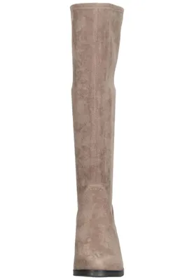 Produktbild von Caprice Damen Stiefel Langschaft Stretch Blockabsatz 9-25506-27, Größe:40.5 EU, Farbe:Beige