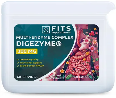 Productafbeelding van Multi-enzymcomplex DigeZyme® 300 mg, 60 capsules
