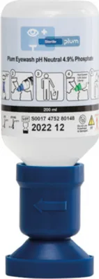 Produktbild von Augendusche, Plum, Phosphatpufferlösung (4,9 %) - 200 ml, 1 Stk