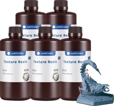 Obrázek produktu pro pryskyřice pro 3D tiskárny, vysoká přesnost, matný povrch, šedá 5 kg