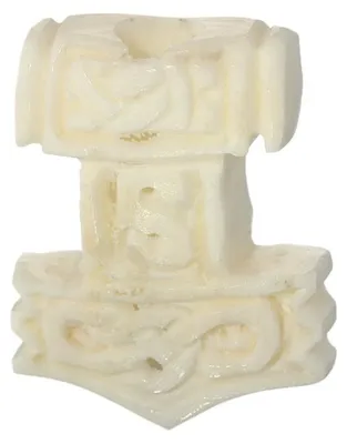 Productafbeelding van Haaraccessoire, baardparel, Mjöll, Thor's hamer met knoopmotief, bottenkrulparel, artikelnummer 6423