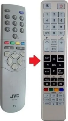 Produktbild von Ersatz Fernbedienung passend für JVC RMC60