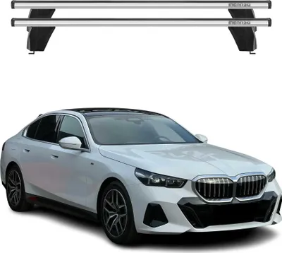 Zdjęcie produktu dla Bagażnik dachowy Menabo do BMW 5 G60 2024-2025 aluminium szary 2szt