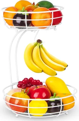 Produktbild von Abnehmbare Obstschale mit Bananenhalter - multifunktional - 1 Stück - Metall