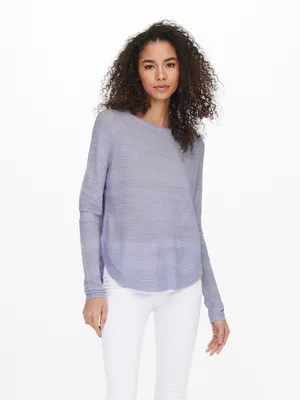 Produktbild von ONLY Dünner Strick Pullover Langarm Basic Stretch Sweater ONLCAVIAR Größe: S