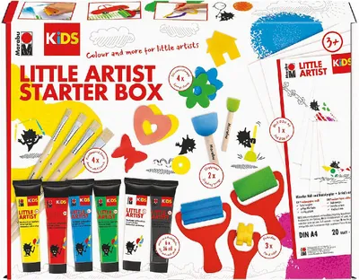 Immagine prodotto di Marabu 305000000112 6 Marabu Little Artist Starter Box KiDS Bastelfarben-Set farbsortiert