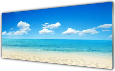 Produktbild von Acrylglasbilder 125x50 Wandbild Druck Strand Meer Landschaft