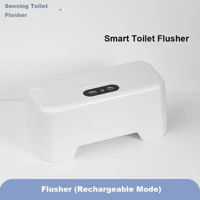Produktbild von Automatischer Toilettenspülsensor - Wiederaufladbare Spültaste - Infrarot Sensor - Fernbedienung - Siphon-Spülung 3–6L - Standmontage - ABS
