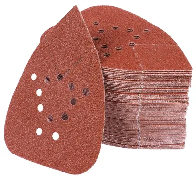 Immagine prodotto di 70 fogli di carta abrasiva triangolare, grana 40, per levigatrice orbitale