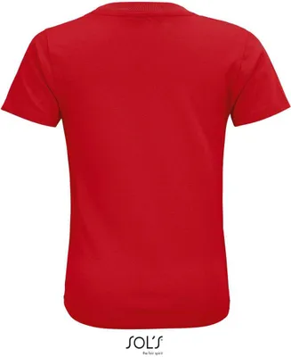 Produktbild von SOL'S Kinder T-Shirt Kids Basic Sommer Kurzarm Rundhals Shirt, Größe:10A, Farbe:Rot