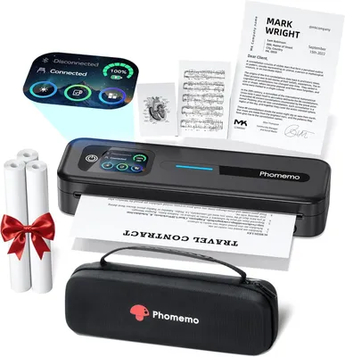 Produktbild von Phomemo M832D Thermodrucker A4 mit Tragetasche, Touchscreen Mobiler