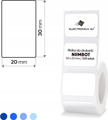 Obrázok produktu pre Samolepiace termálne štítky Niimbot B1 B4 B21 B3S B31 30x20