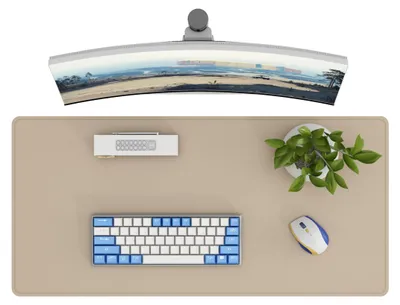 Imagen del producto de Base de escritorio de cuero, antideslizante, de 90 x 43 cm, ideal para oficina y hogar