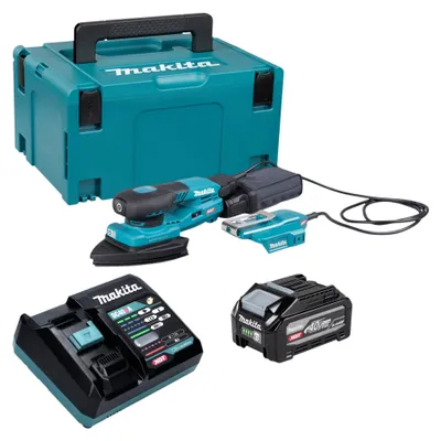 Productafbeelding van Makita BO 006 CGU101 accu-deltaschuurmachine 40 V max. 100 x 150 mm 3,0 mm slag Brushless + 1x accu 4,0 Ah + oplader + Makpac