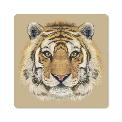 Produktbild von MuchoWow® Mauspad Mousepad Tiger - Jungtier - Tiere 20x20 cm - Mousepads - Maus Mat - Pad - Mausunterlage - Desk Mat - Bureauartikeln