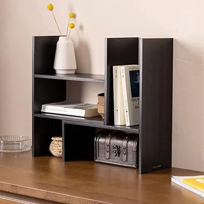 Produktbild von Famanu Büro Organizer – Praktischer Schreibtisch Organizer – Aus Bambus – 51 x 15,5 x 40 cm