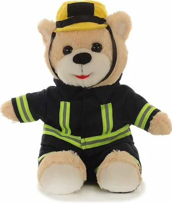 Produktbild von Plüsch Bär "Feuerwehr" sitzend 16x17x27 cm