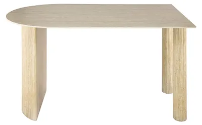 Image de Table à manger FURNLUX Romano Beige 140 cm / Couleur principale : beige / Dimensions : 140 x 77 x 80 cm