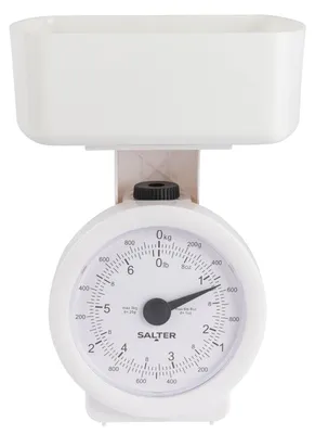 Immagine prodotto di Bilancia da cucina - Meccanica - 3 kg - Ciotola rimovibile da 1 litro - Bianca