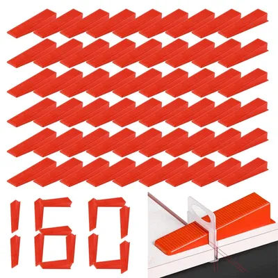 Imagen del producto de Solidchoice - 160 piezas de cuñas de plástico para sistema de nivelación