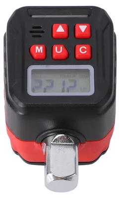 Obrázek produktu pro Elektronický momentový adaptér s LCD displejem, 6 přednastavených režimů, LED signalizace, 4 kusy včetně 2 adaptérů (1/4" a 3/8")