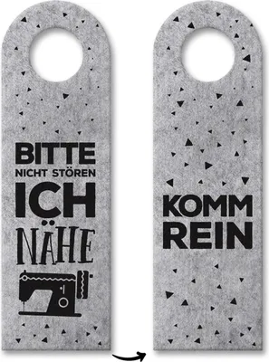 Produktbild von 3x Bitte nicht stören, ich nähe Türhänger Türanhänger Türschild